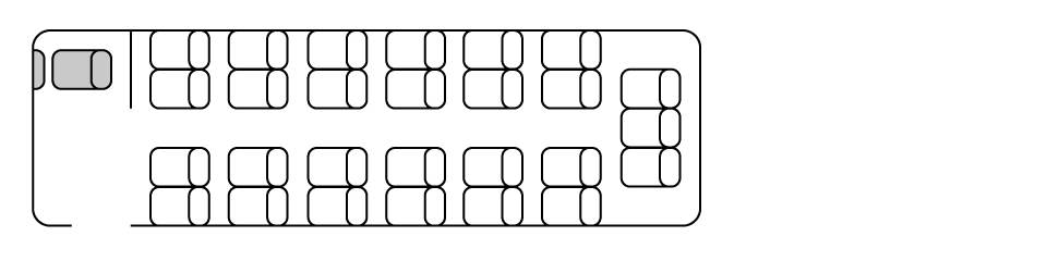 中型貸切バス 座席表